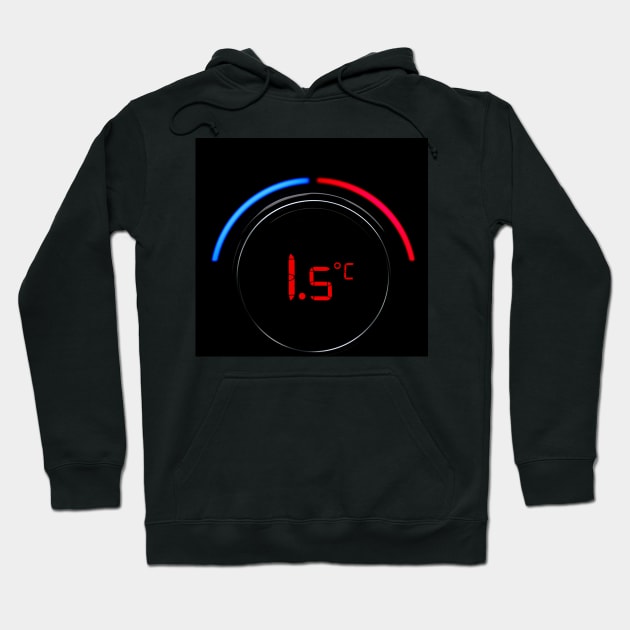 1.5 degree target, 1.5 degree limit, Fridays for Future Hoodie by Shadow3561